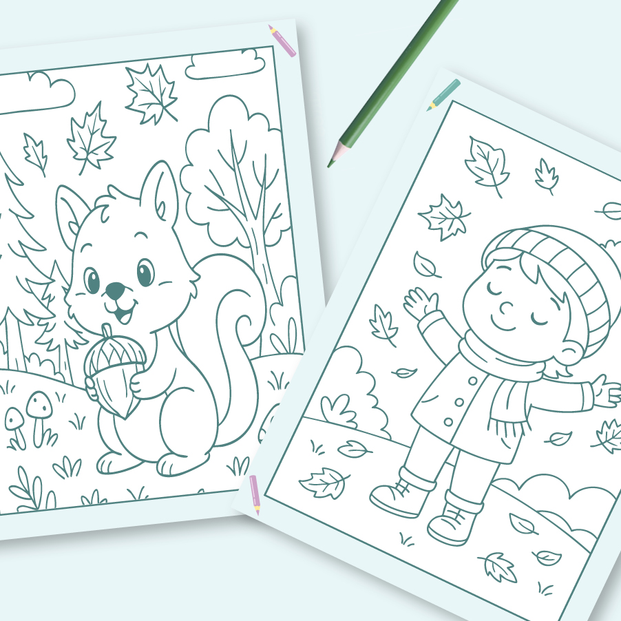 Bastelbogen Glückskinder Magazin Herbst